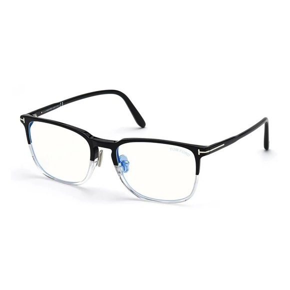 Tom Ford FT5699-B 005 Shiny Black with Crystal/Clear Blue Light Block 55mm - Picture 1 of 1